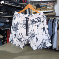 Aliya Printed Corduroy Code Short JCS501