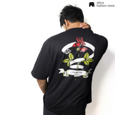 Limarak Oversized Graphic Tee - Rose