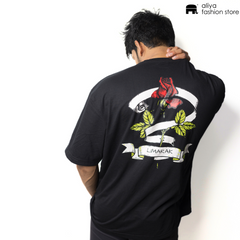 Limarak Oversized Graphic Tee - Rose