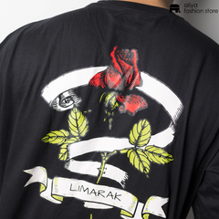 Limarak Oversized Graphic Tee - Rose