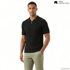 Qingwai Collar T-Shirt Q9363