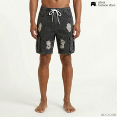 Ripped Denim Cargo Short RDC50BB