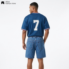 Timing Fashion Acid Washed Denim Code Short