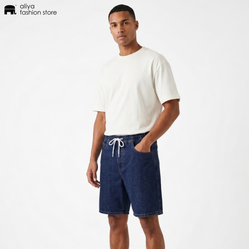 Timing Fashion Acid Washed Denim Code Short