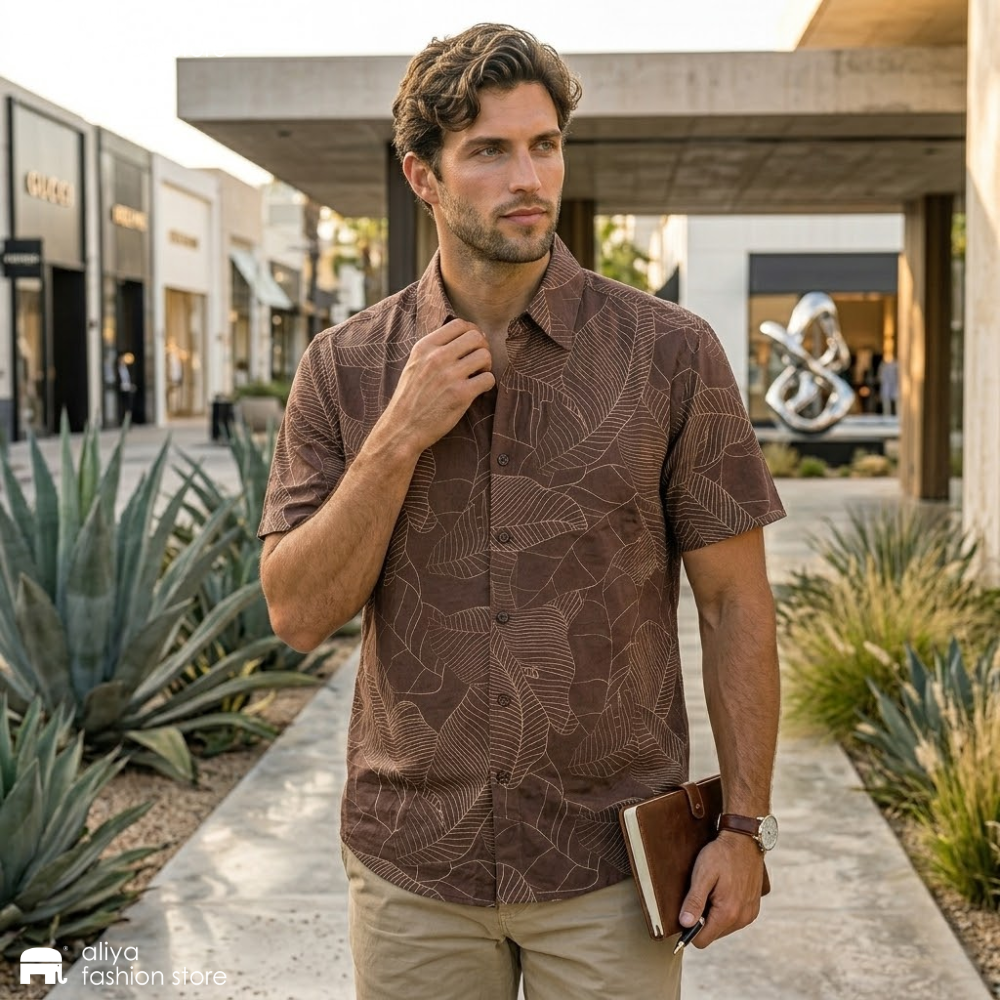 Aether Printed Oversized Shirt AE303