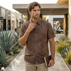 Aether Printed Oversized Shirt AE303
