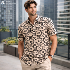 Aether Printed Oversized Shirt AE306