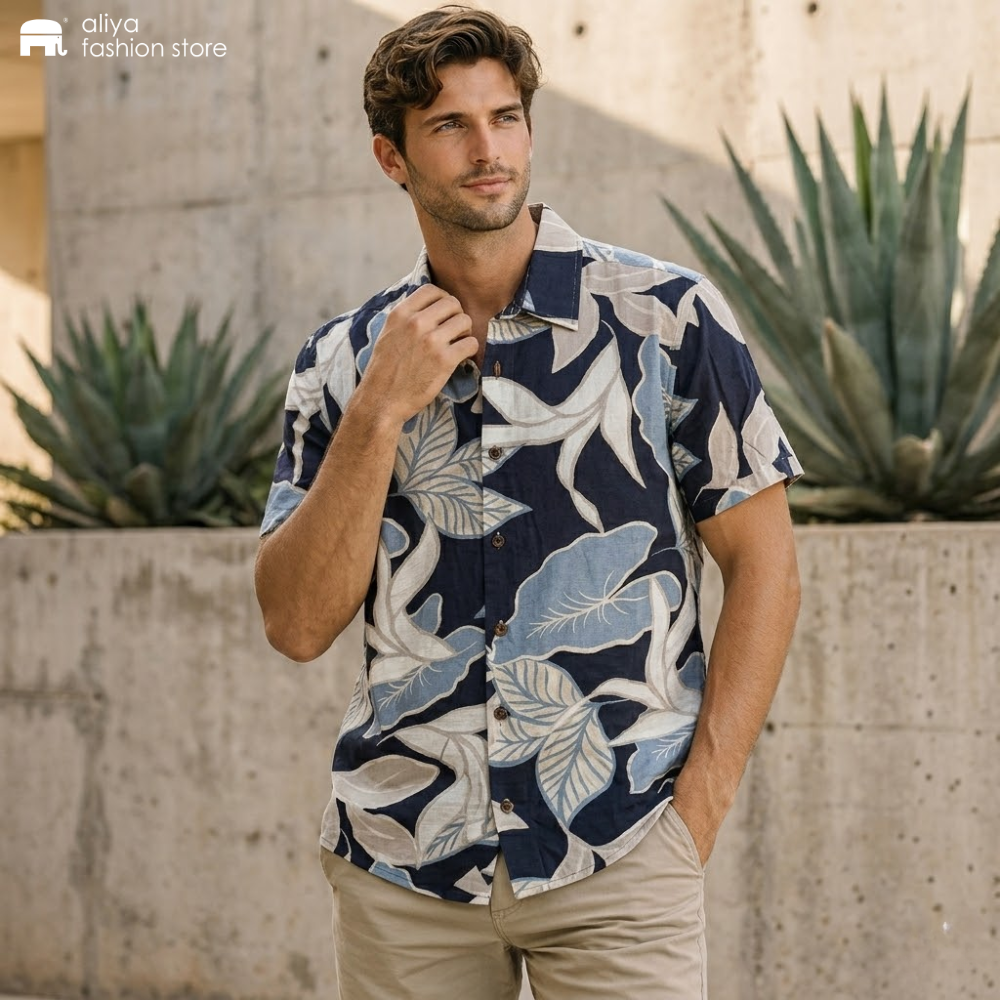 Aether Printed Oversized Shirt AE307