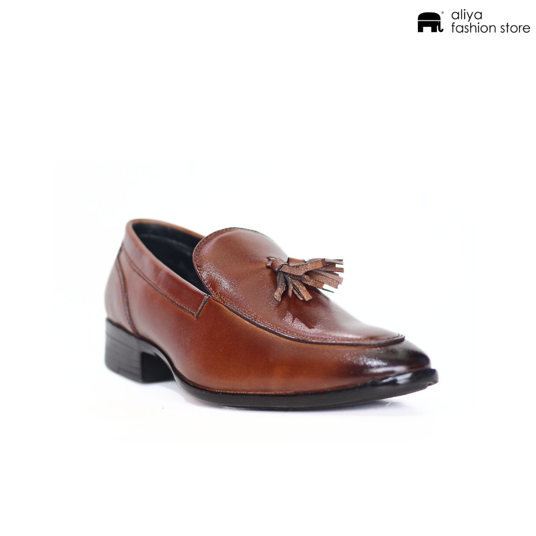 Carbon Premium Leather Loafer Shoe F23001