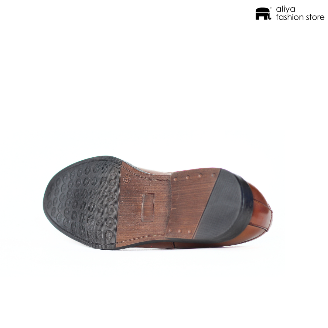 Carbon Premium Leather Loafer Shoe F2964