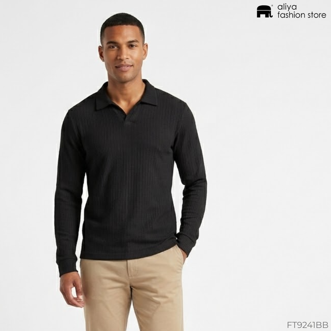 Future Long Sleeve Collar T-Shirt FT9241