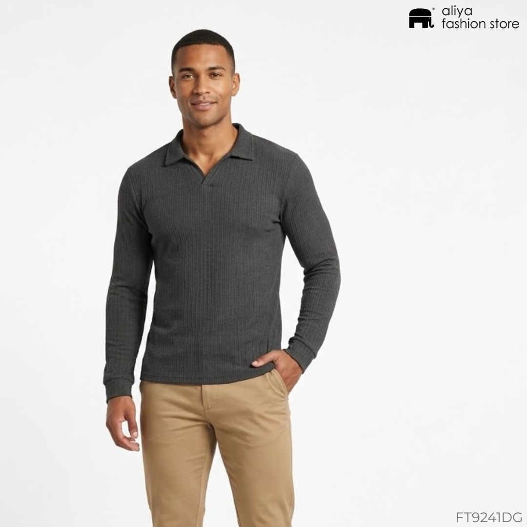 Future Long Sleeve Collar T-Shirt FT9241