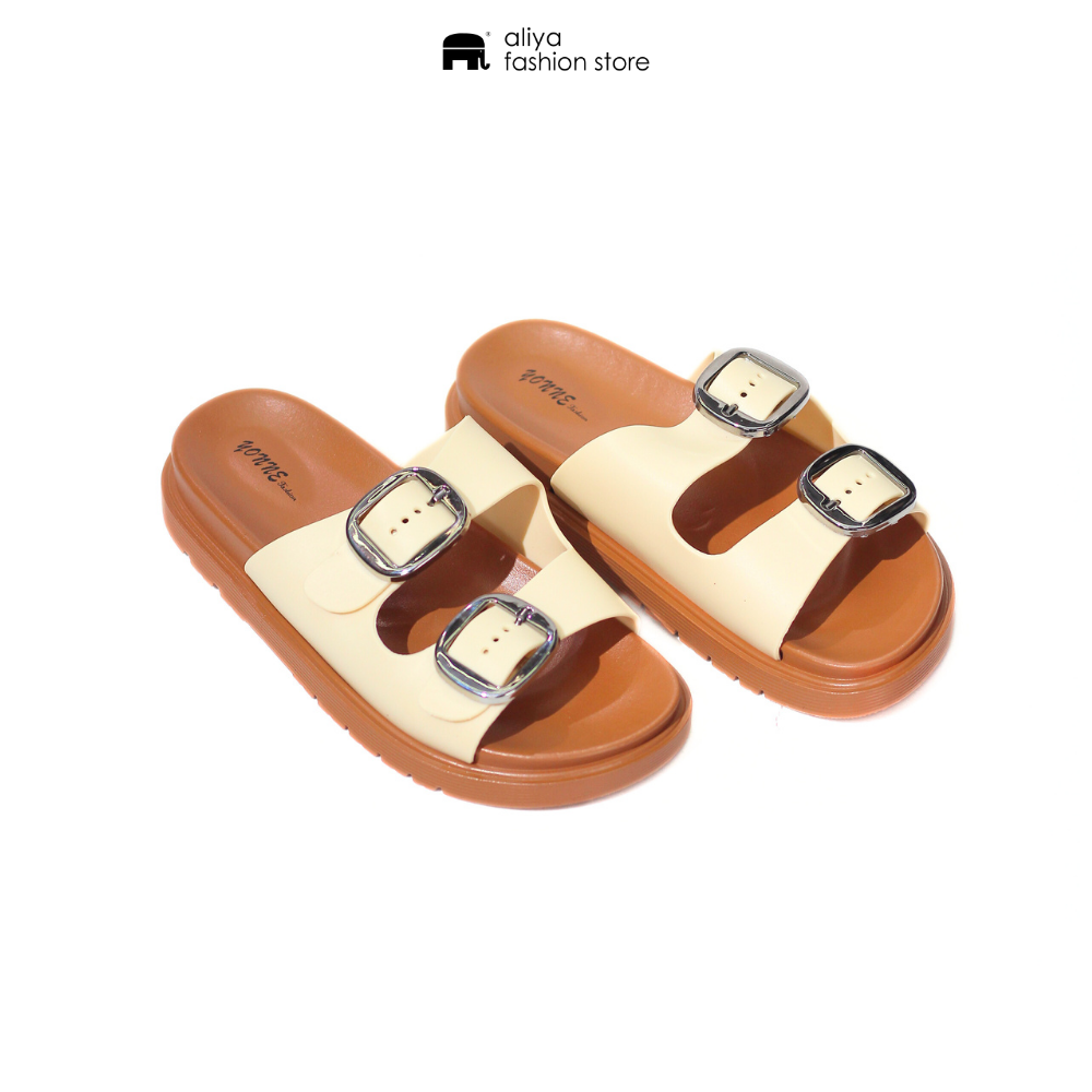 Ladies Casual 2 Strap Slipper 12682