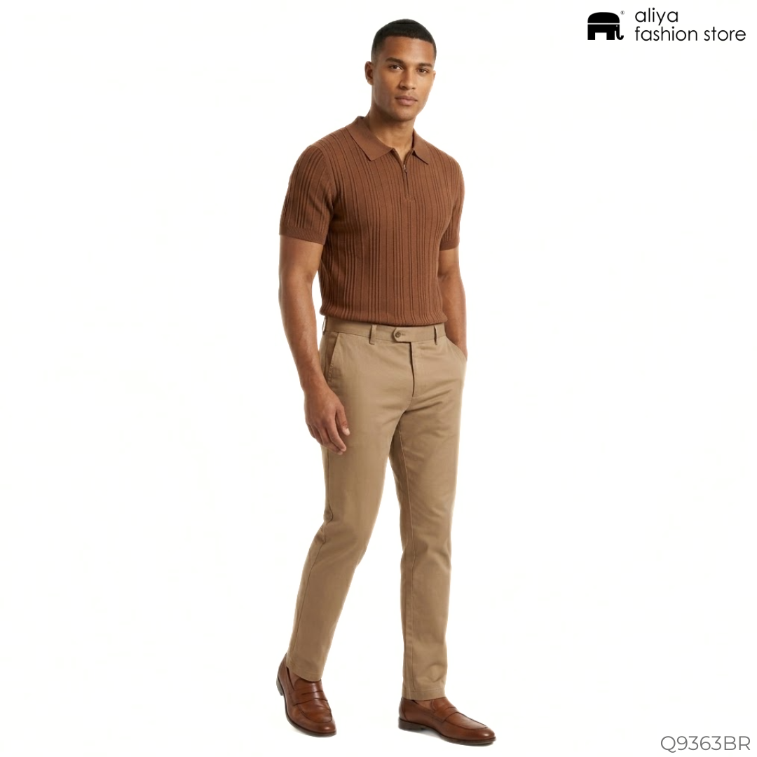 Qingwai Collar T-Shirt Q9363