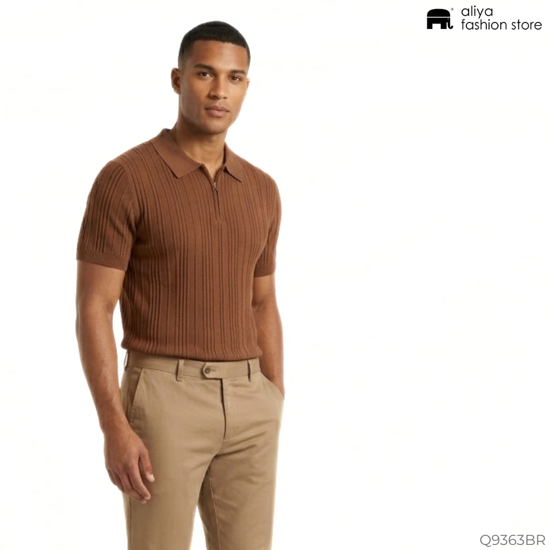 Qingwai Collar T-Shirt Q9363