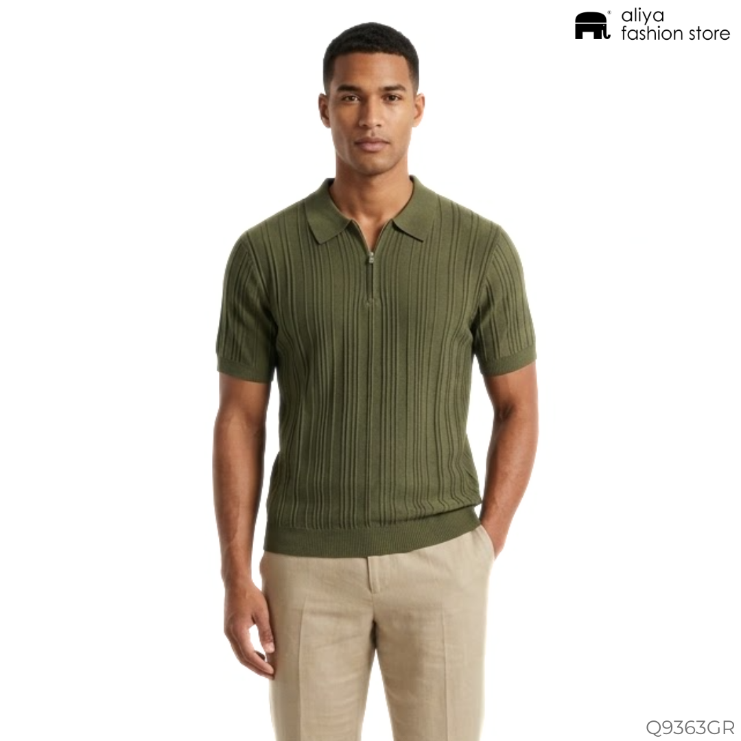 Qingwai Collar T-Shirt Q9363