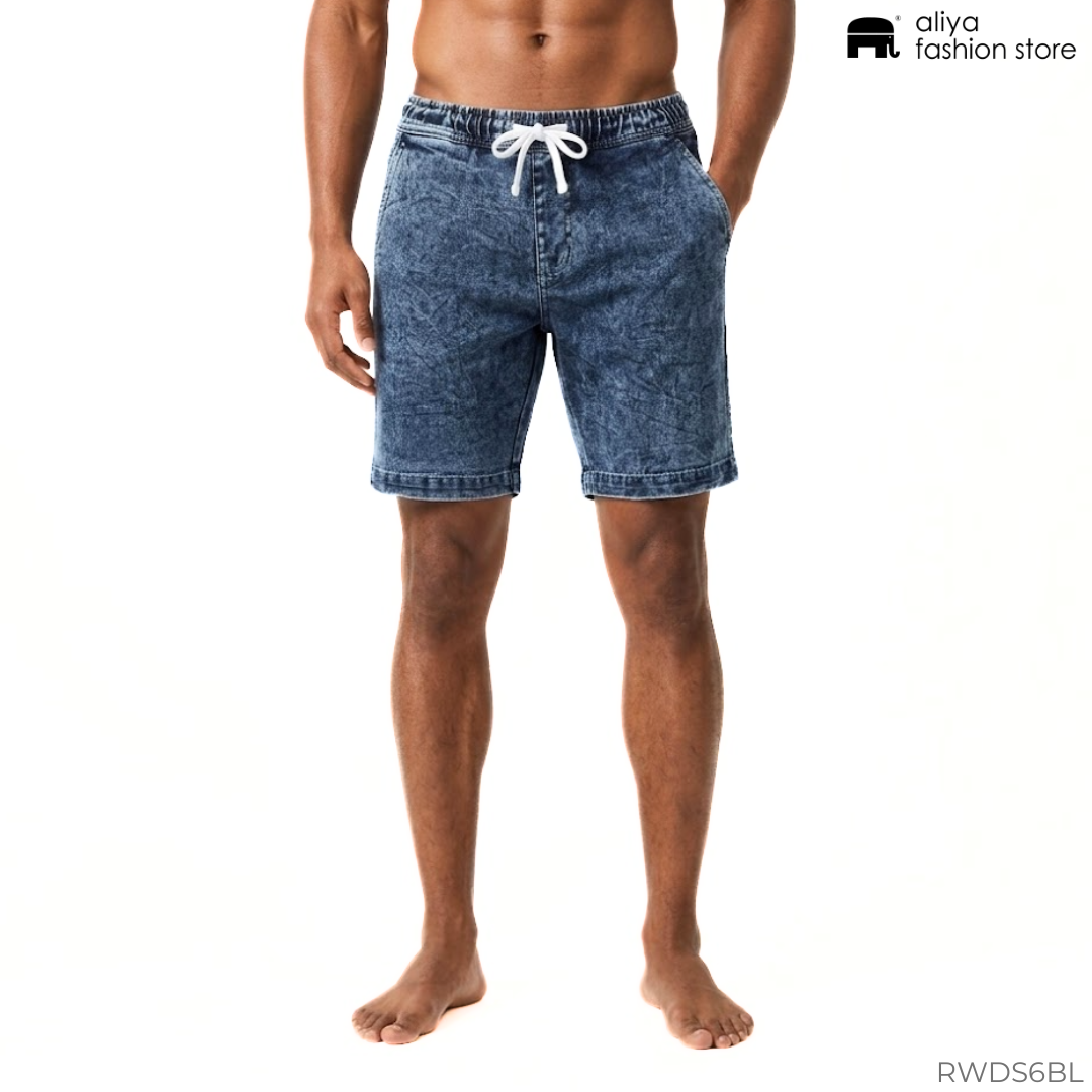 Run Way Acid Washed Denim Short RWDS6