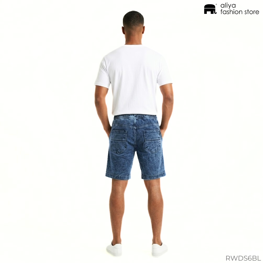 Run Way Acid Washed Denim Short RWDS6