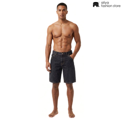 Branded Oversized Denim Short