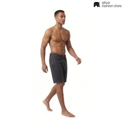 Branded Oversized Denim Short
